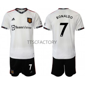 Camisolas de futebol Manchester United Cristiano Ronaldo 7 Criança Equipamento Alternativa 2022/23 Manga Curta